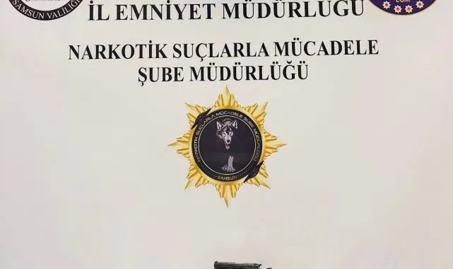 Samsun'da uyuşturucu ve silah operasyonu