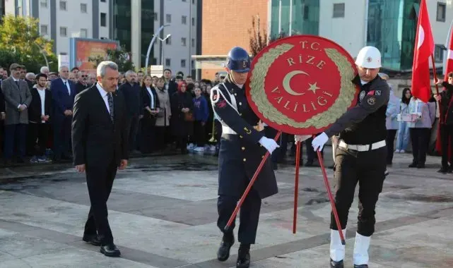 Atatürk Rize'de törenle anıldı