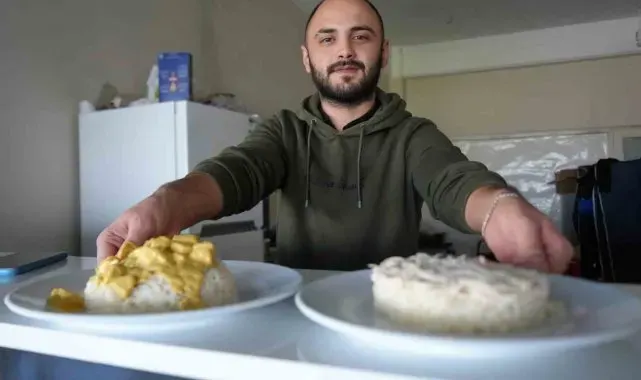 Pilav yaparak hem okuyor hem geçimini sağlıyor