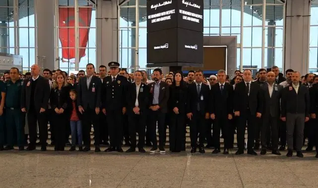 İstanbul Havalimanı'nda 10 Kasım anma töreni