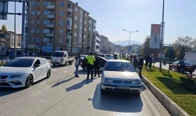 Bursa'da zincirleme kaza: 2 yaralı