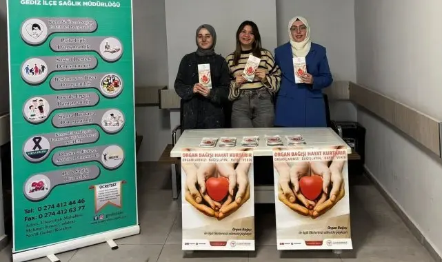 Gediz'de organ bağışı haftası etkinlikleri