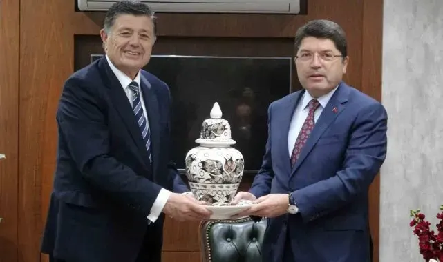 Adalet Bakanı Tunç'tan Bartın Belediye Başkanı Yalçınkaya'ya ziyaret