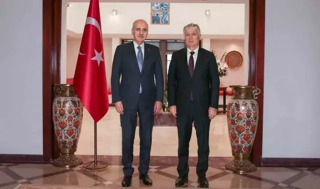 TBMM Başkanı Kurtulmuş, Türkiye'nin Brasilia Büyükelçisi Akça ile görüştü