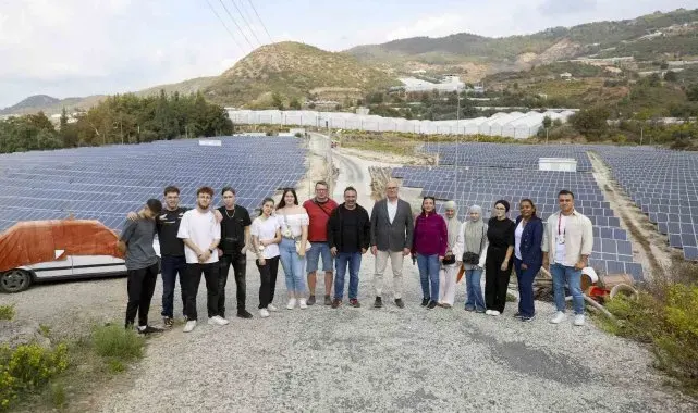 Alanya'ya gelen Alman öğrenciler sürdürülebilir enerji üzerine çalışmalarını tamamladı