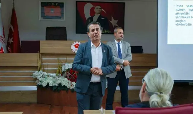 Efeler'de iş güvenliği sağlığı eğitimi verildi