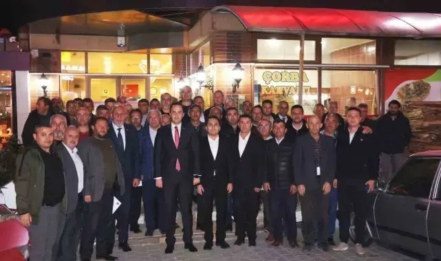 Aslanapa Kaymakamı Sezai Demirci'ye veda yemeği