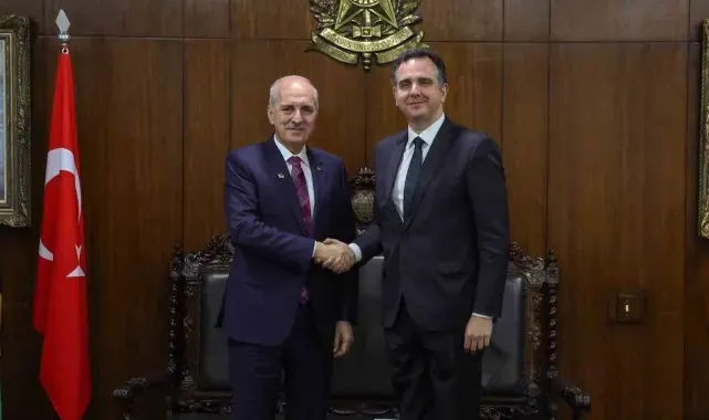 TBMM Başkanı Kurtulmuş, Brezilya Senato Başkanı Pacheco ile görüştü