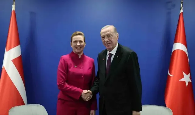 Cumhurbaşkanı Erdoğan, Danimarka Başbakanı Frederiksen ile görüştü