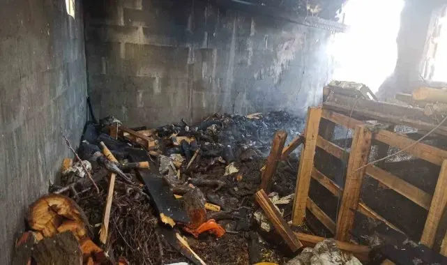Malatya'da odunluk yangını