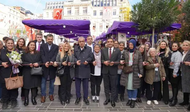 Beyoğlu Belediyesi tarafından kurulan 'Kadın El Emeği Pazarı' açıldı