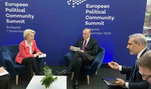 Cumhurbaşkanı Erdoğan, Avrupa Komisyonu Başkanı von der Leyen ile görüştü