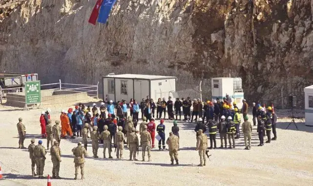 125 personel ile Gabar'daki petrol kuyularında tatbikat