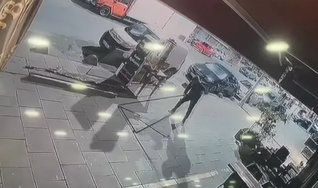 Sultangazi'de dükkanın önüne bırakılan 100 bin lira değerindeki malzemeyi böyle çaldı
