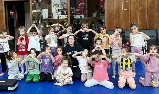 Körfez'de cimnastik kurslarına büyük ilgi