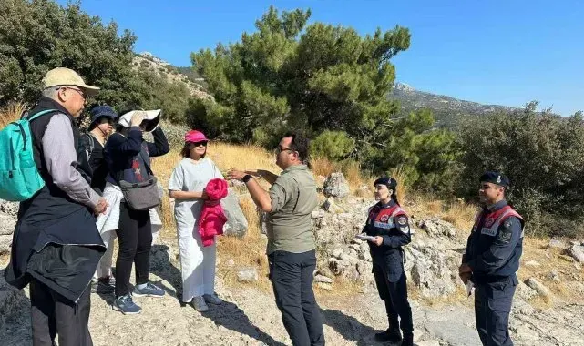Turistler, orman yangınları konusunda bilgilendirildi