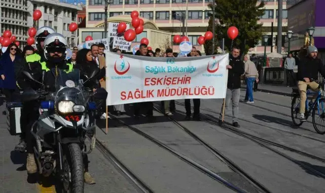 Organ Bağışı Haftası kapsamında farkındalık yürüyüşü düzenlendi