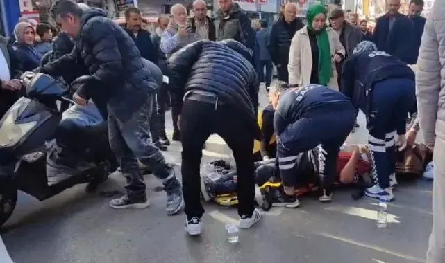 Aksaray'da hafif ticari araç ile motosiklet çarpıştı: 1 yaralı