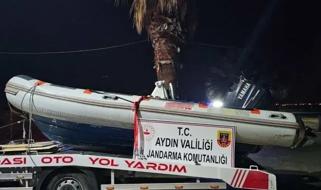 Göçmen kaçakçısı şüphelisi zodyak bot ile yakalandı