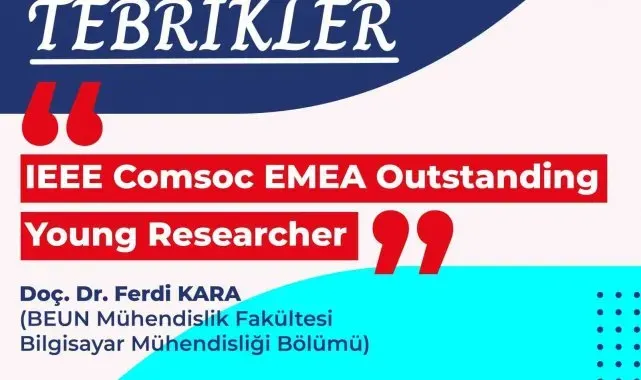 Doç. Dr. Ferdi Kara'ya IEEE'den "Üstün Başarılı Genç Araştırmacı Ödülü"