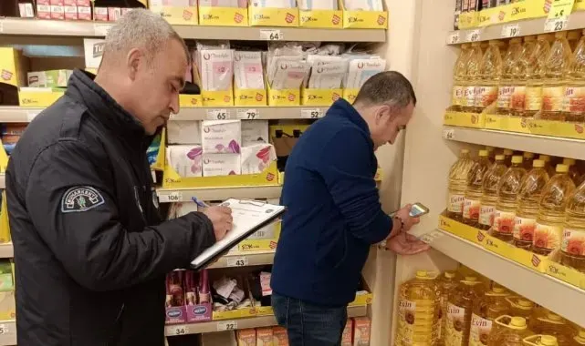 Buharkent'te market ve kahveler denetlendi