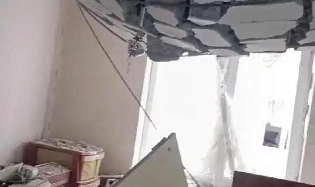 Çorum'daki patlamada hasar alan evin görüntüsü, olayın dehşetini gözler önüne serdi