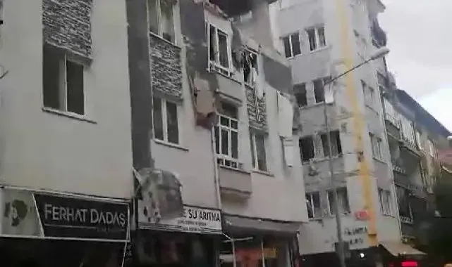 Çorum'da patlama: Binada ve çevrede hasar oluştu