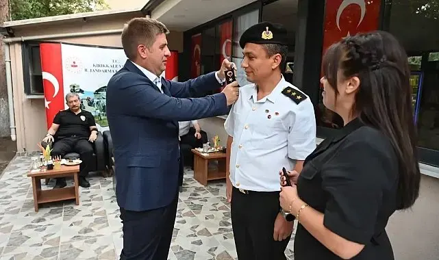 Kırıkkale'de jandarma personeline rütbe terfi töreni