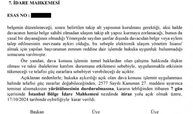 Mahkeme, İBB'nin 'keyfi davrandığına' hükmetti