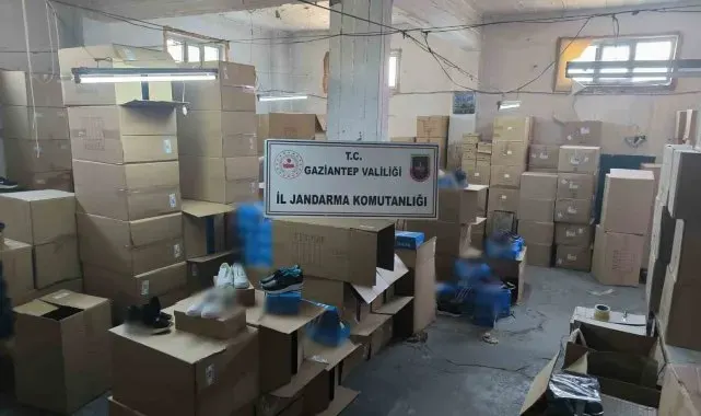 Gaziantep'te sahte ayakkabı operasyonu