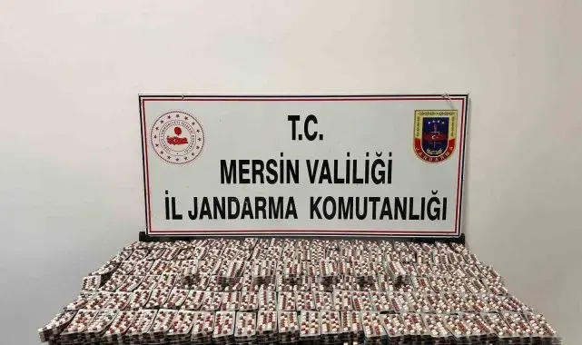 Mersin'de 25 bin adet uyuşturucu hap ele geçirildi
