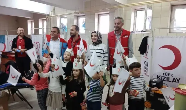 Kavak'taki okullardan ilçe rekoru: 105 ünite kan bağışı