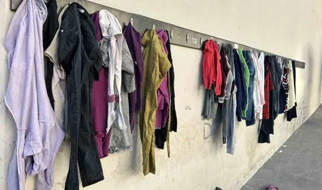Yüksekova'da askıda giysi uygulaması 5 yıldır sürüyor