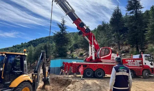 Hatay'da depremde zarar gören su depoları yenileniyor