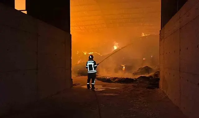 Burdur'da çiftlik yangını