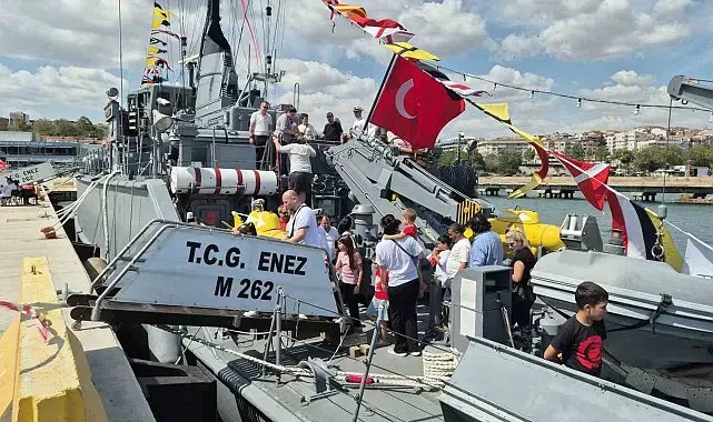 Mayın avlama gemisi Tekirdağ'da