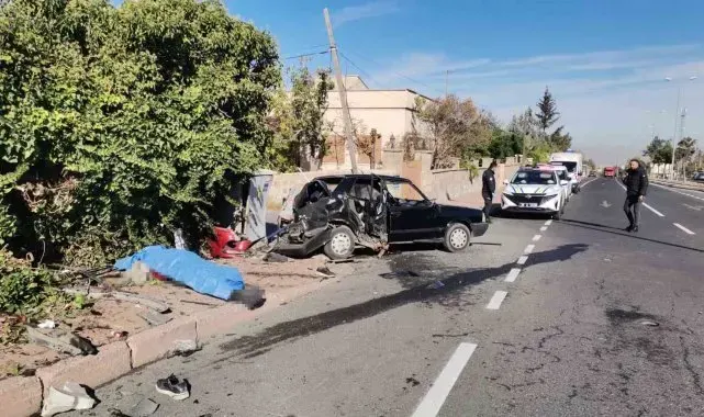 Kayseri'de kaza yapan Tofaş perte çıktı: 1 ölü, 3 yaralı
