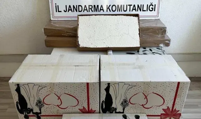 Durdurulan araçtan 251 bin adet makaron çıktı