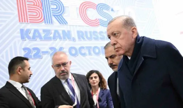 Cumhurbaşkanı Erdoğan, BRICS Zirvesi'ne katılmak üzere Kazan EXPO'da