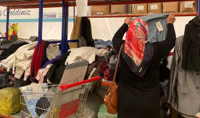 Sosyal market günde 70 kişiye destek sağliyor