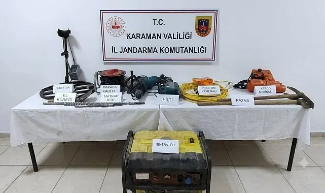 Karaman'da jandarmanın yakaladığı 34 kişiden 3'ü tutuklandı