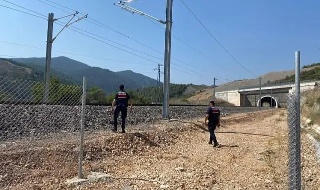 Bilecik'te YHT hattında güvenlik kontrolü