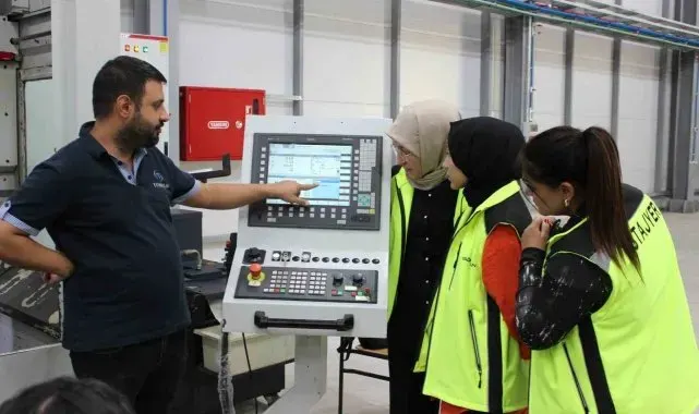Orta Karadeniz Kalkınma Ajansı desteğiyle yetişen kadın CNC operatörleri iş başı yaptı