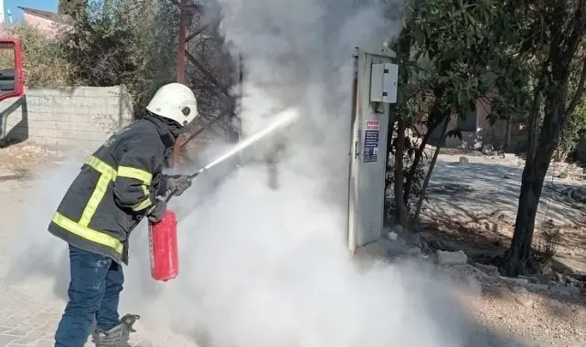 Kırıkhan'da trafo yangını