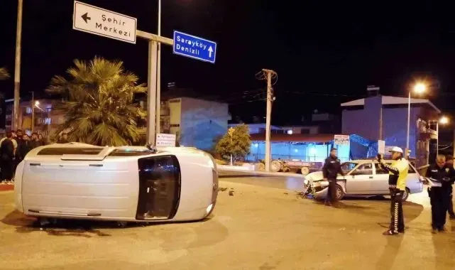 Buharkent'te korkutan kaza