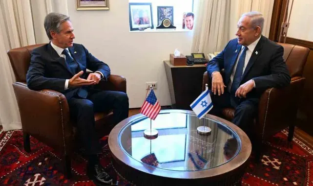 Netanyahu, ABD Dışişleri Bakanı Blinken ile bir araya geldi