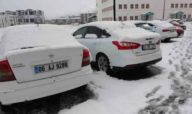 Bitlis'te Ekim ayında kar yağışı