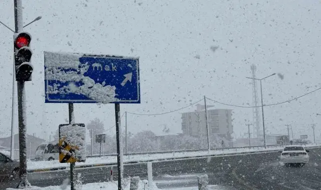 Bitlis'e mevsimin ilk karı yağdı
