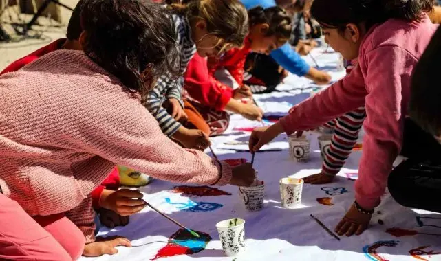 Çocuklar sanatla buluşturuldu