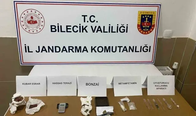 Bilecik'te düzenlenen uyuşturucu operasyonunda 5 kişi yakalandı
